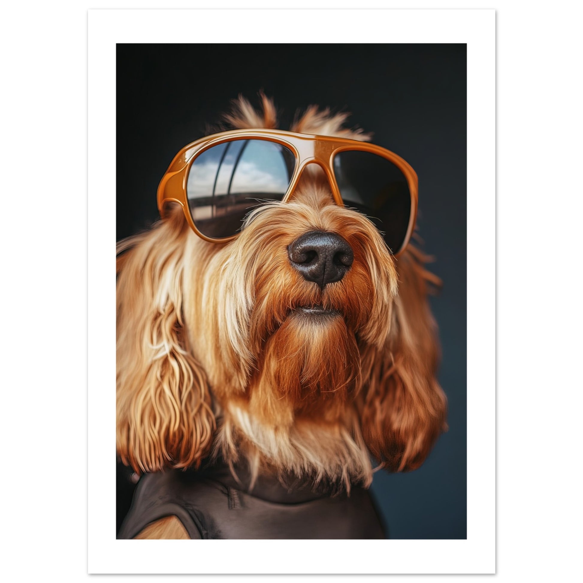 dog with pilot goggles Charming Otterhound Pilot Poster for Dog Lovers – Posters One Hundred