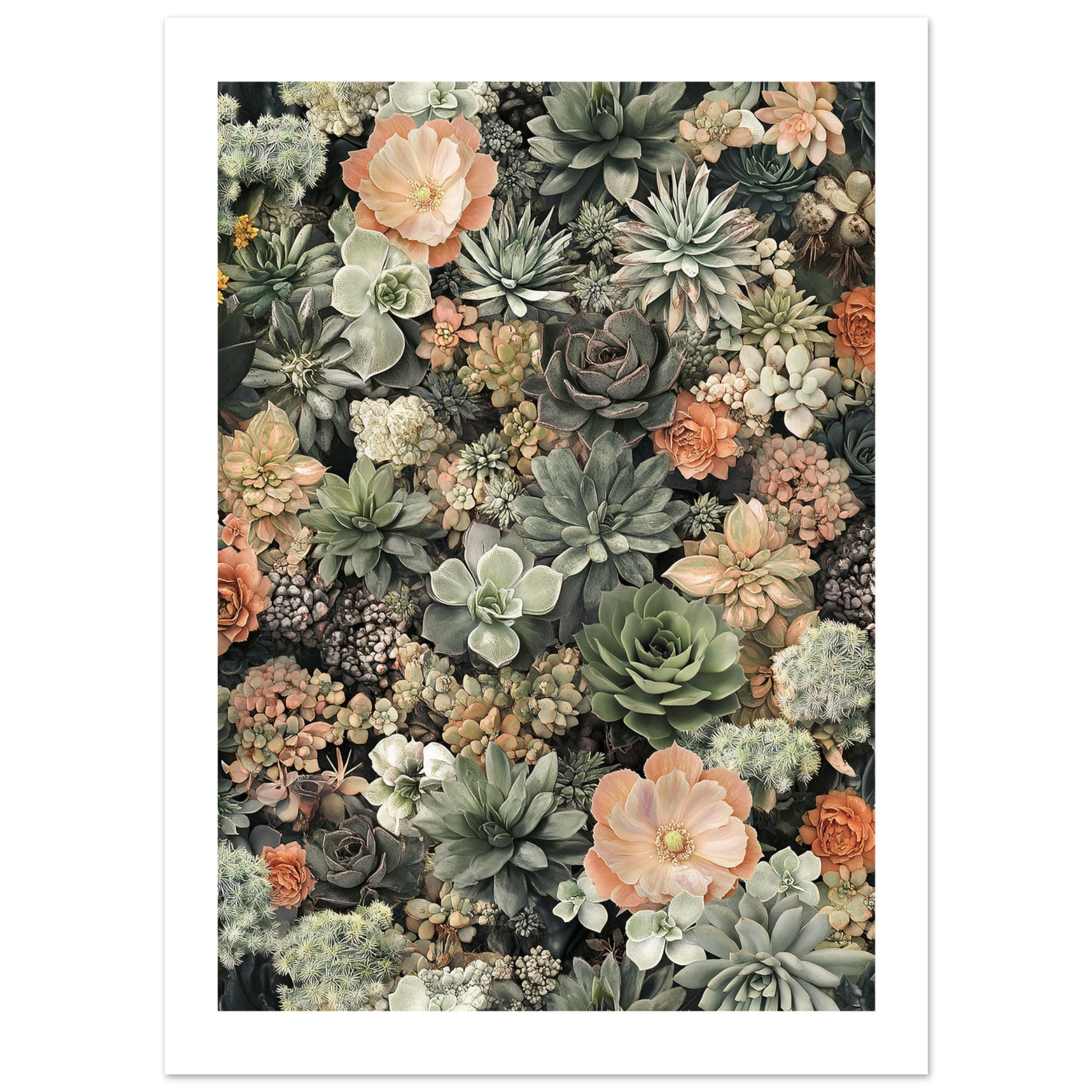succulent paradise Stunning Succulent Paradise Poster
