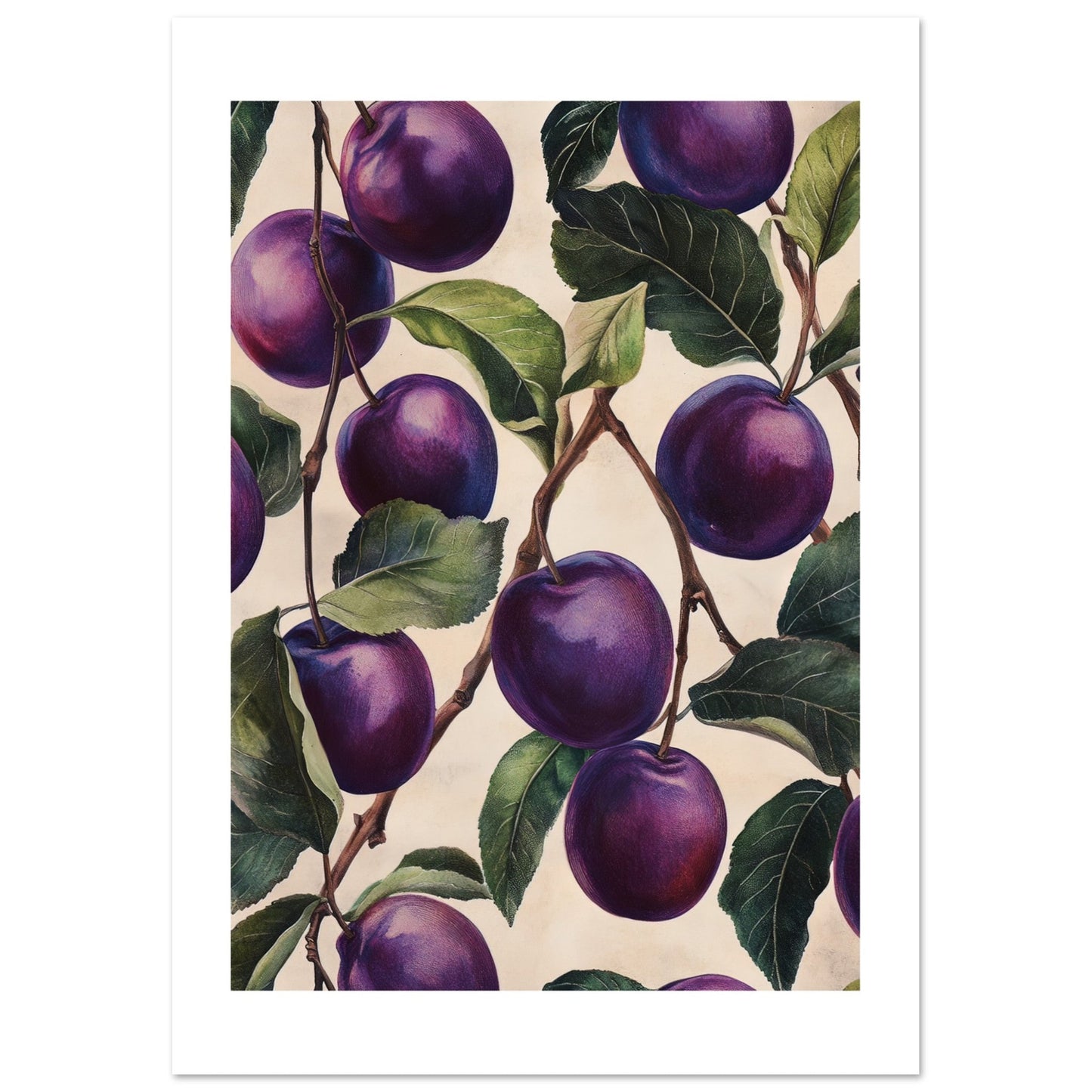A pattern of Plums