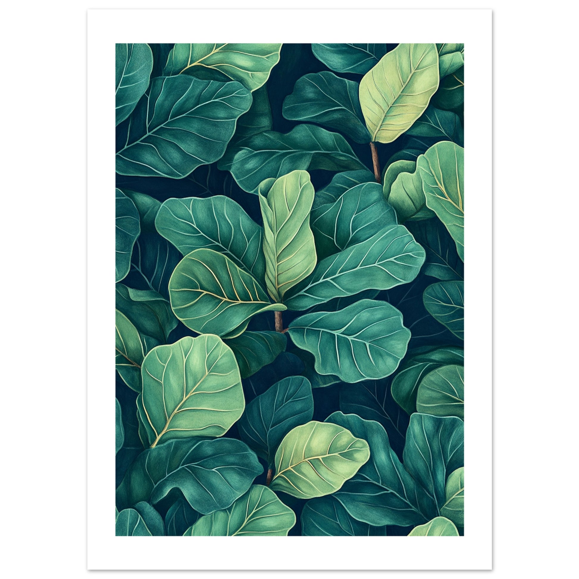 fiddle leaf fig art Jugendstil Fiddle Leaf Fig Art