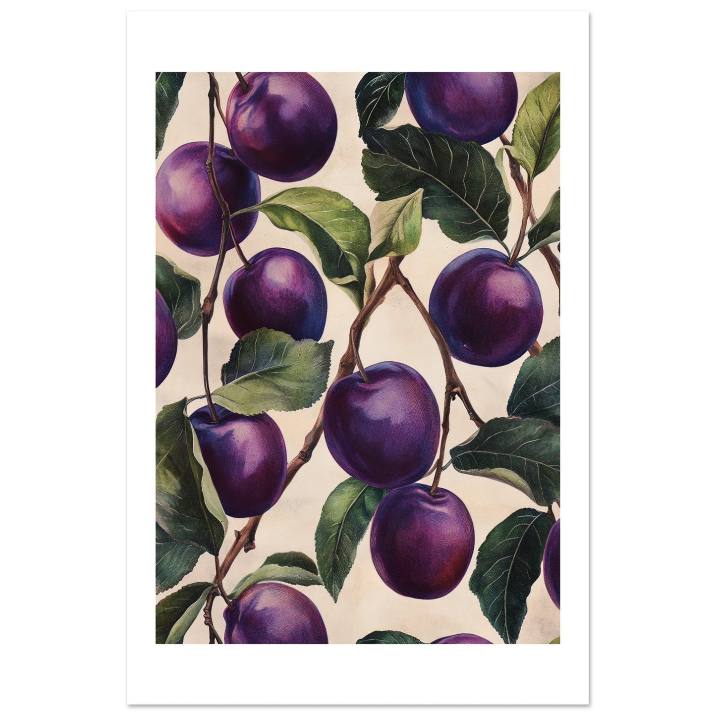 A pattern of Plums