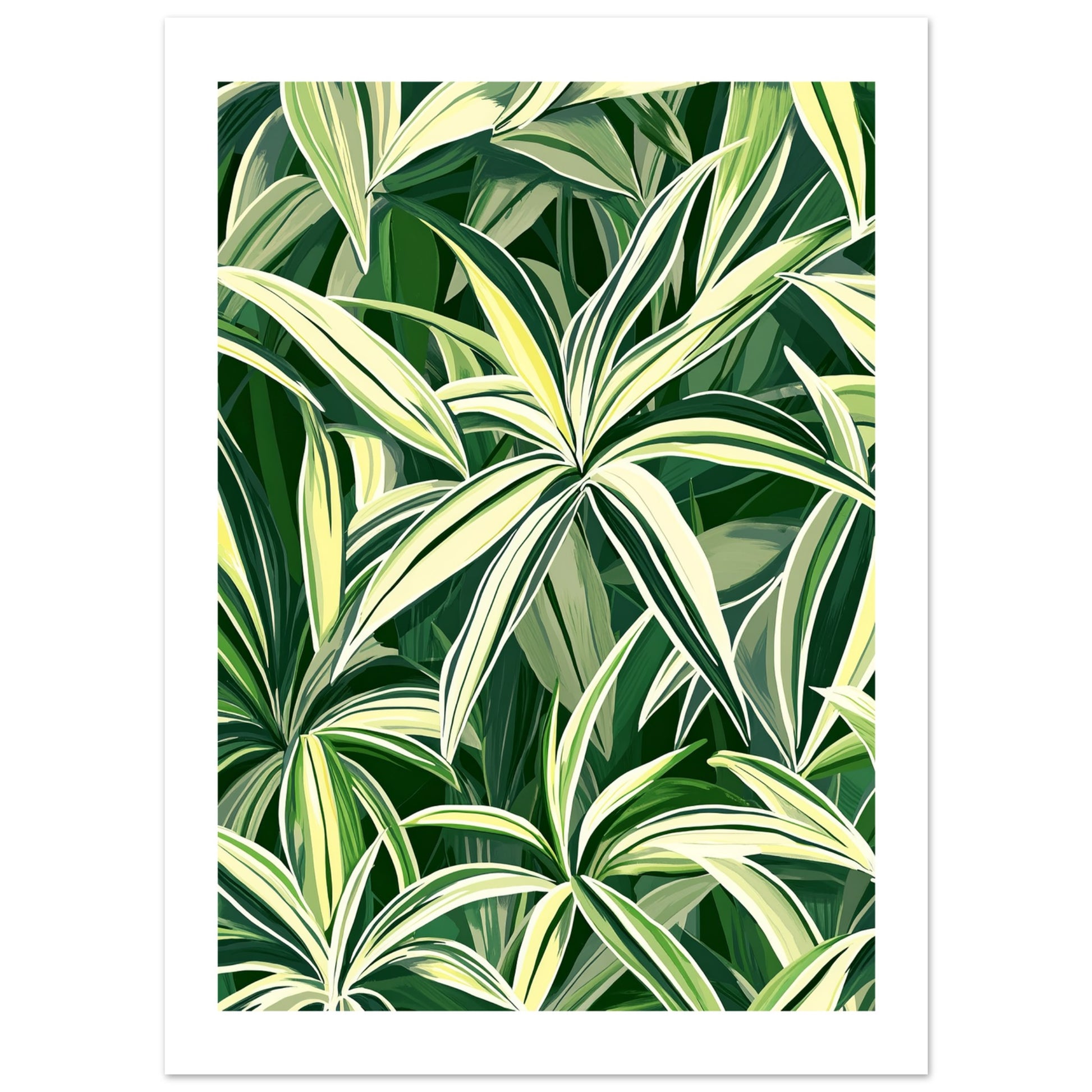 spider plant painting Jugendstil Spider Plant Art – Elevate Your Decor! – Posters One Hundred
