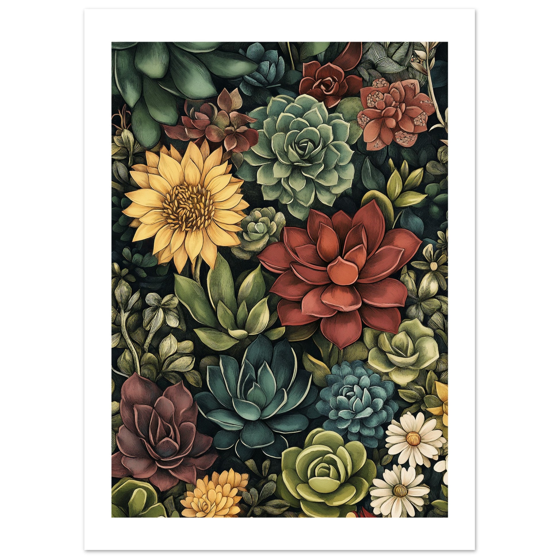 genera of succulents Stunning Jugendstil Succulent Art
