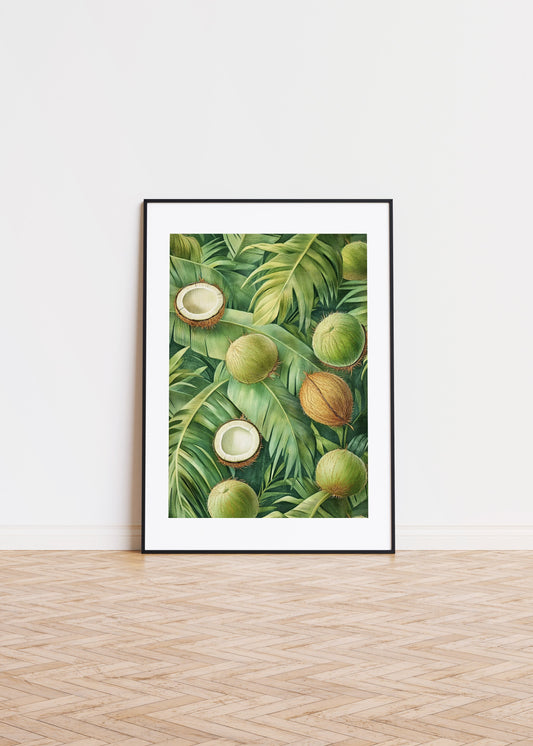 A pattern of Green Coconuts 1