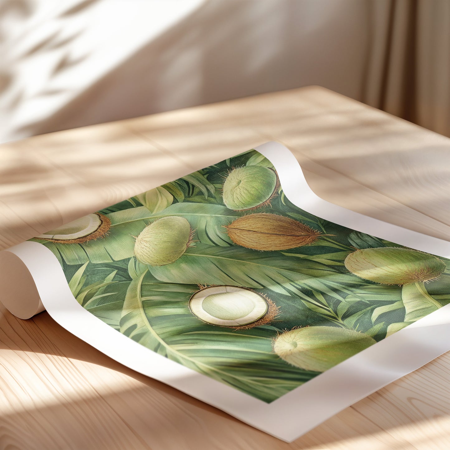 A pattern of Green Coconuts 1