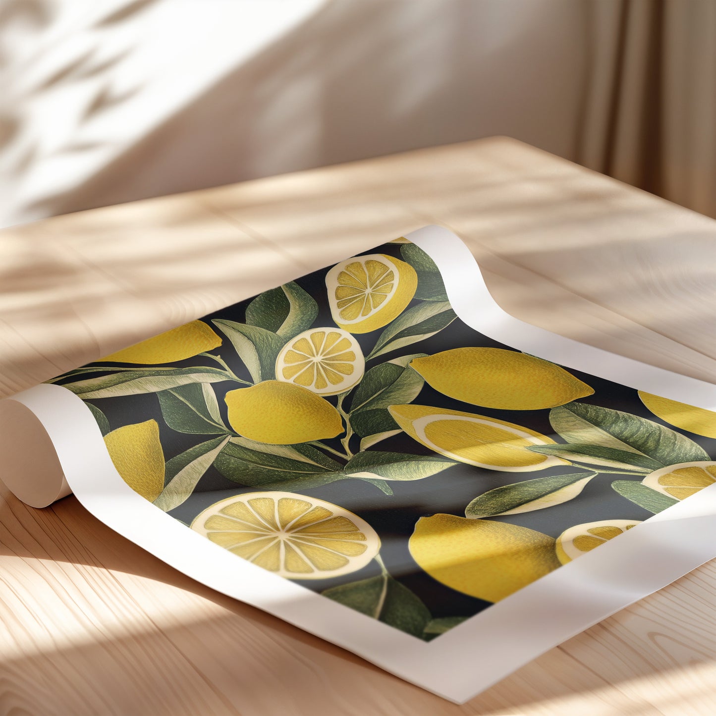 A pattern of Lemon pieces 1