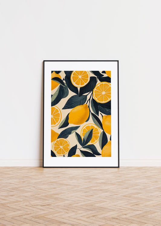 A pattern of Lemon pieces 2