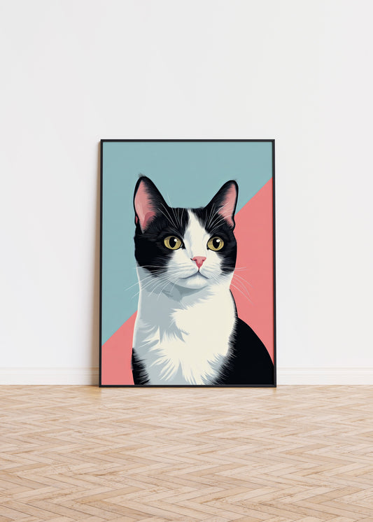Illustration of a American Bobtail cat