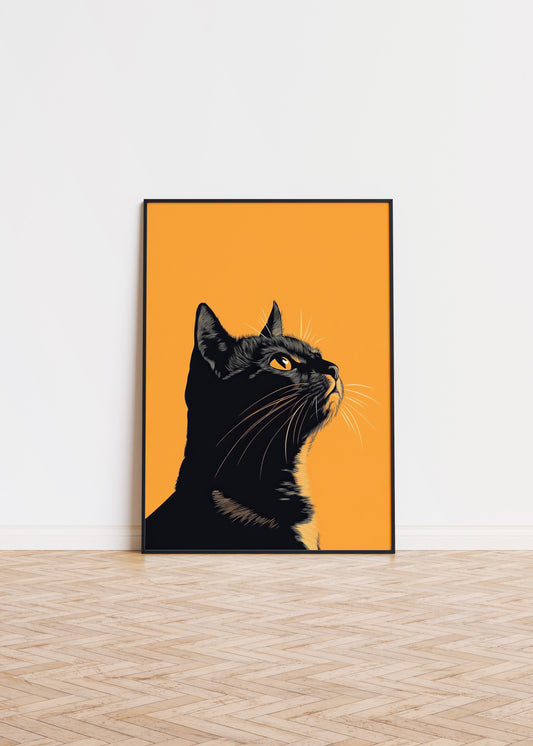 Illustration of a American Shorthair cat 2