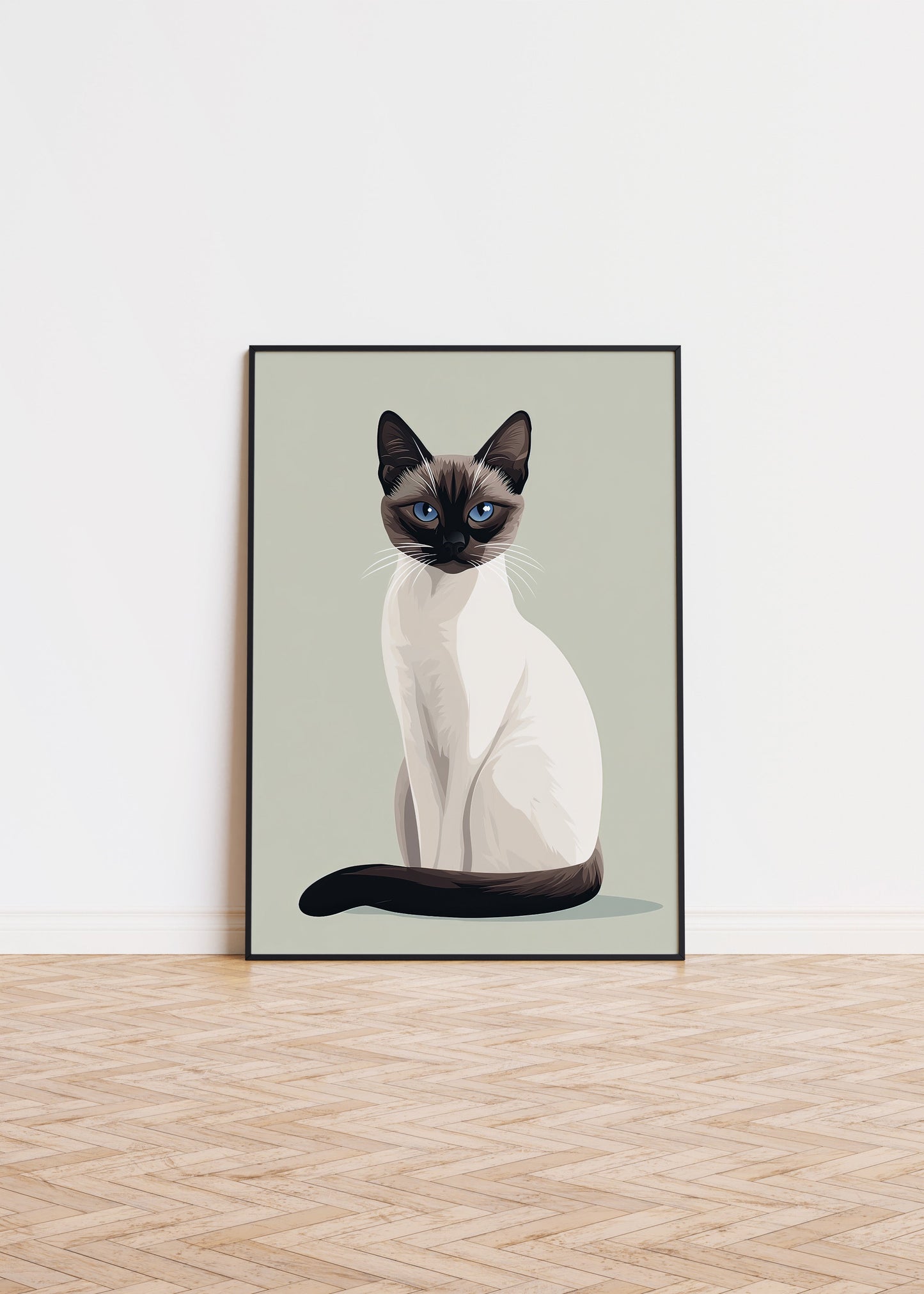 Illustration of a Balinese cat