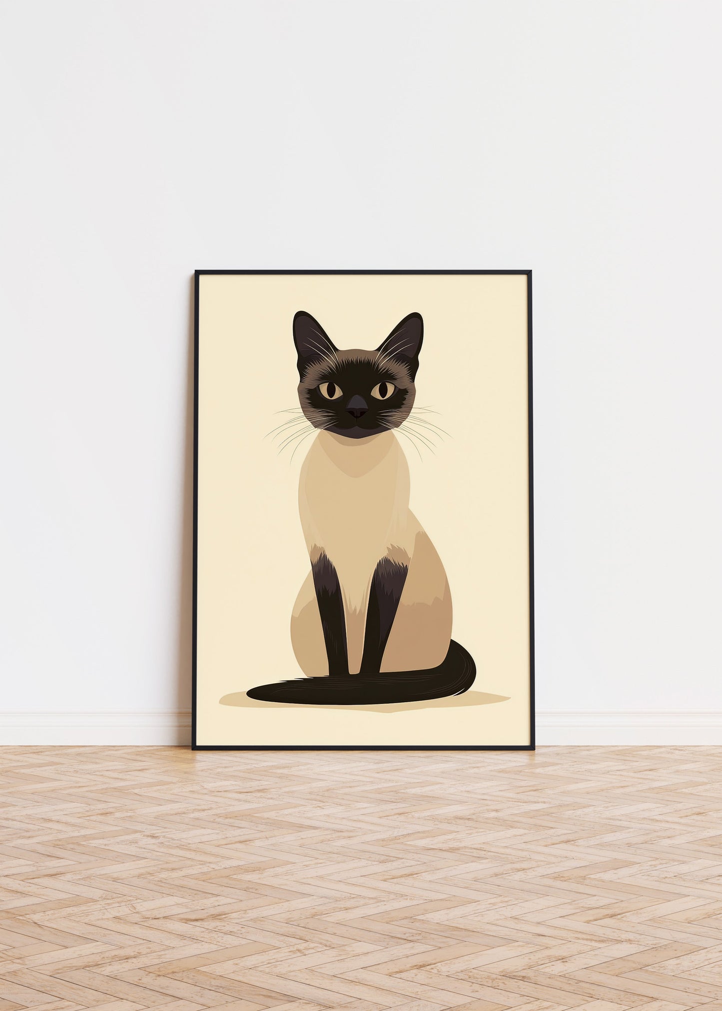 Illustration of a Balinese cat 1