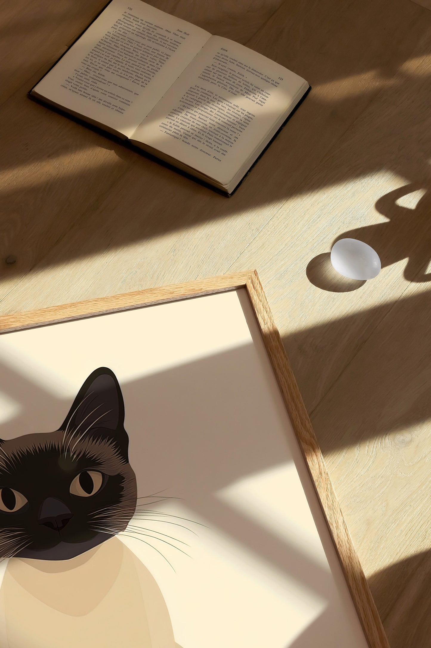 Illustration of a Balinese cat 1
