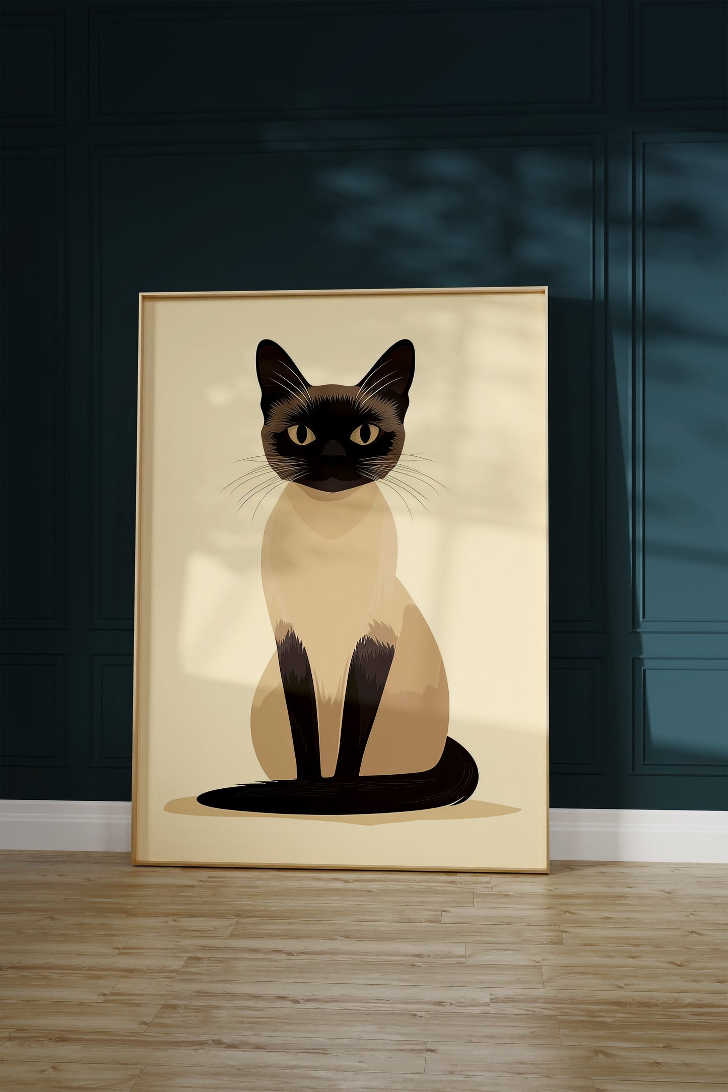 Illustration of a Balinese cat 1