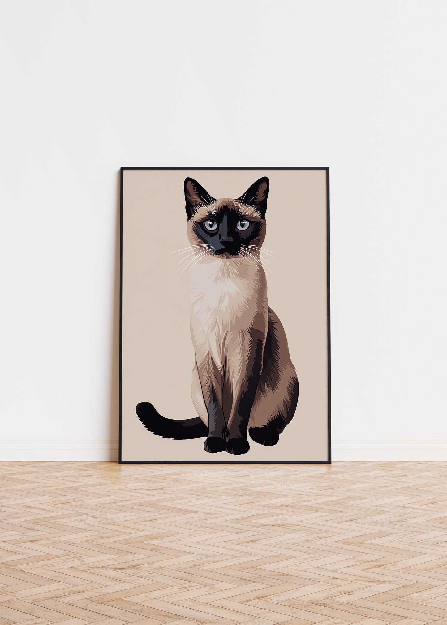 Illustration of a Balinese cat 2