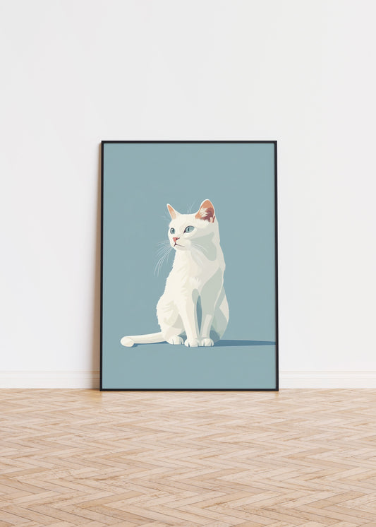 Illustration of a Bombay cat 1