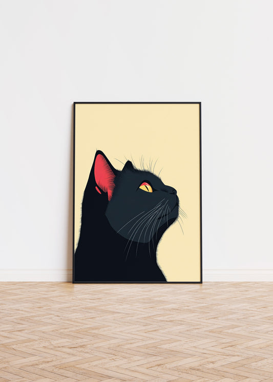 Illustration of a British Shorthair cat 1