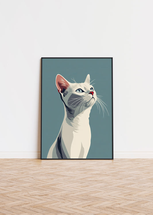 Illustration of a Burmilla cat 1