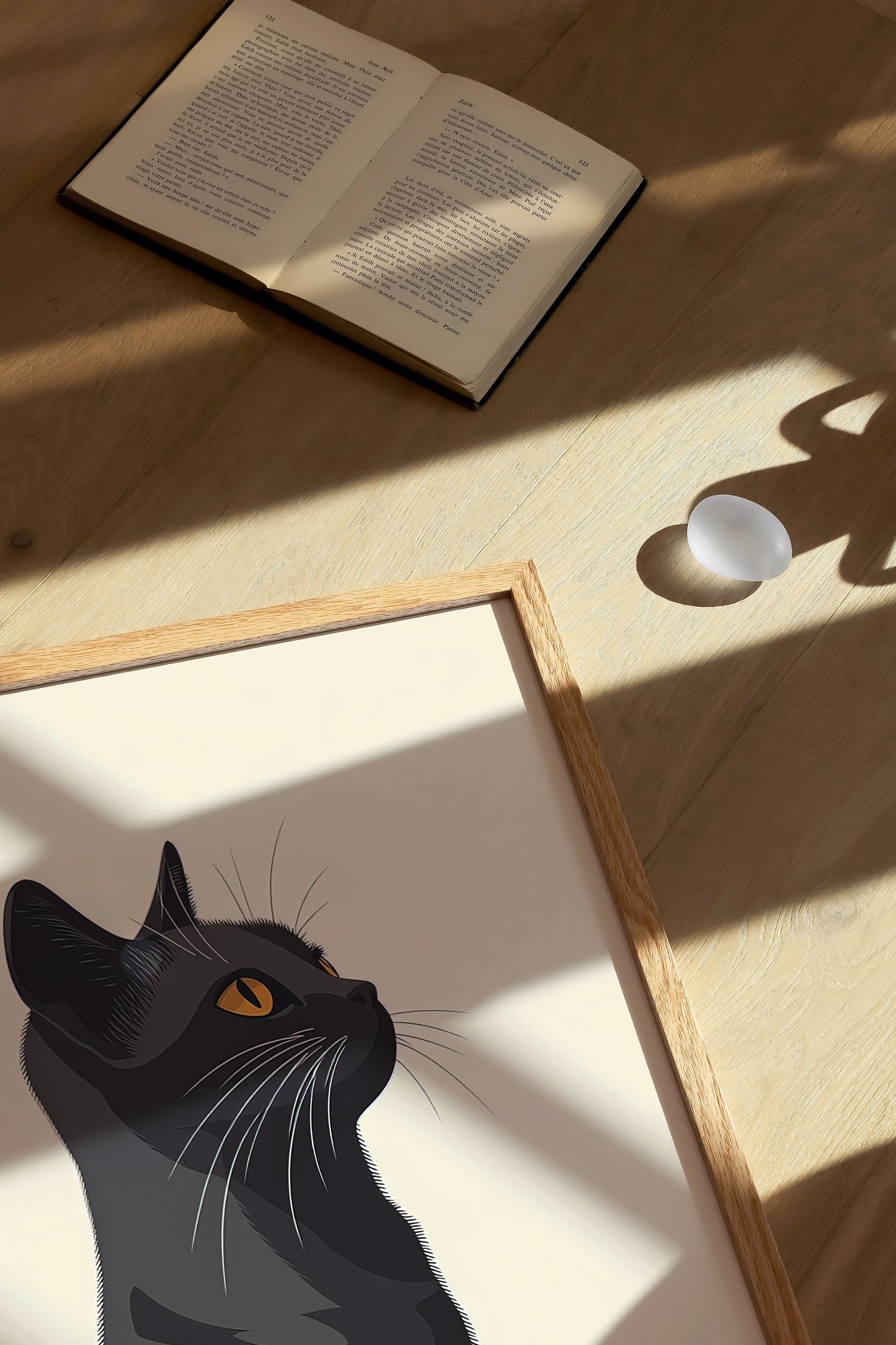 Illustration of a Chartreux cat 1