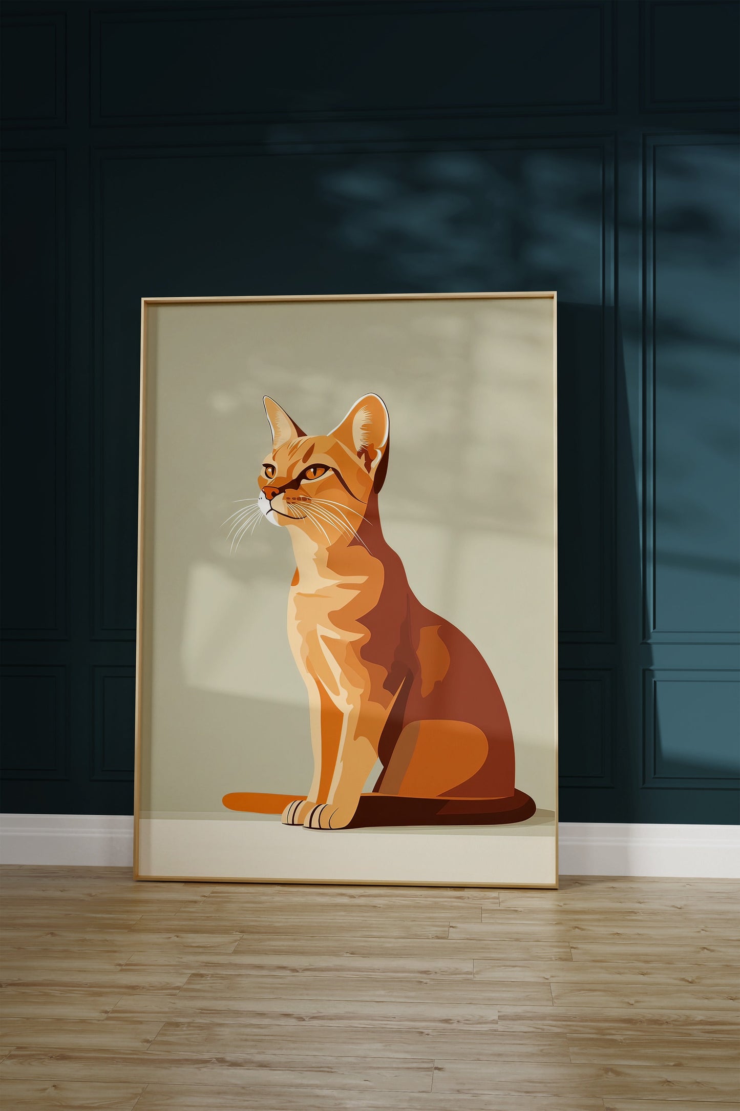 Illustration of a Chausie cat