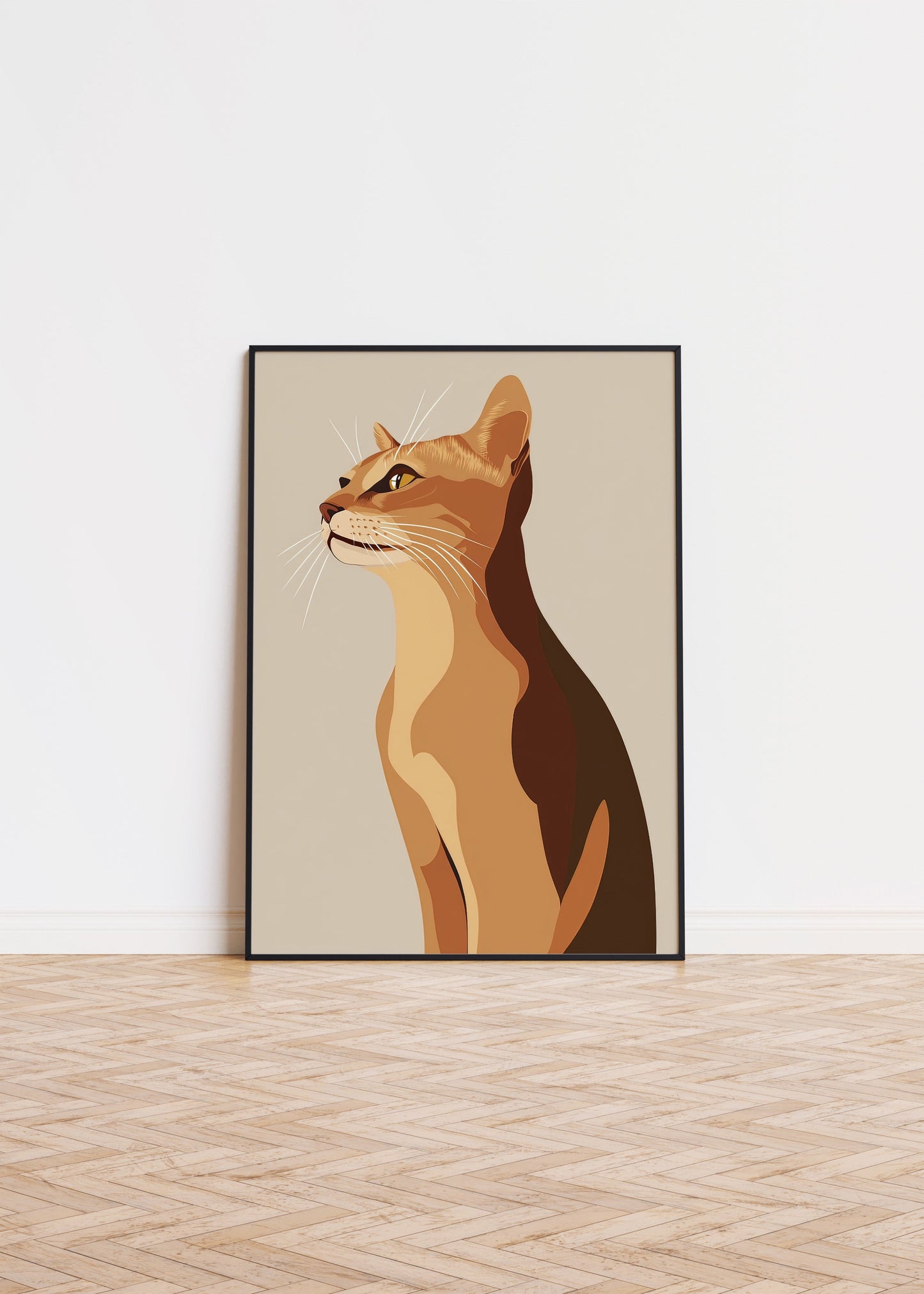 Illustration of a Chausie cat 1