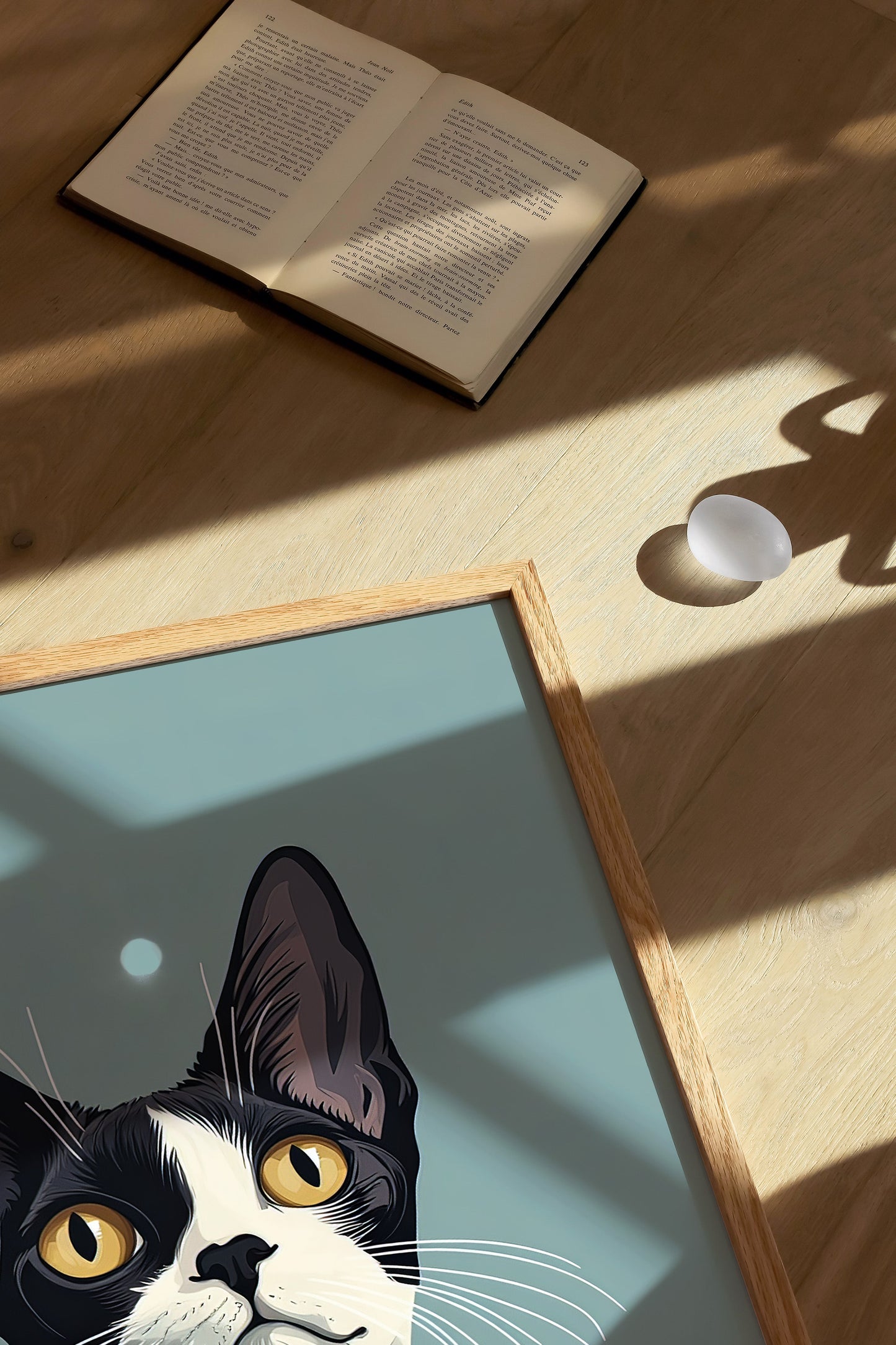 Illustration of a Devon Rex cat