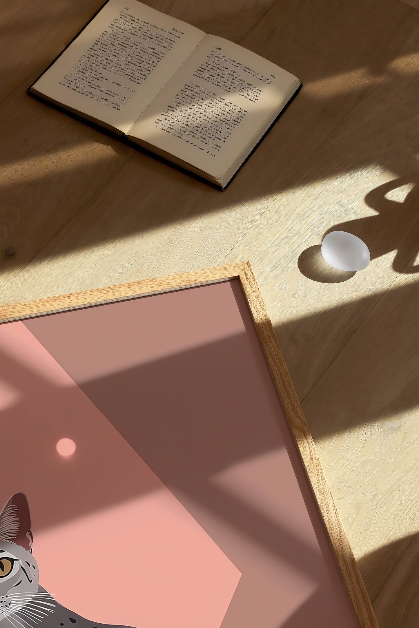 Illustration of a Egyptian Mau cat 1