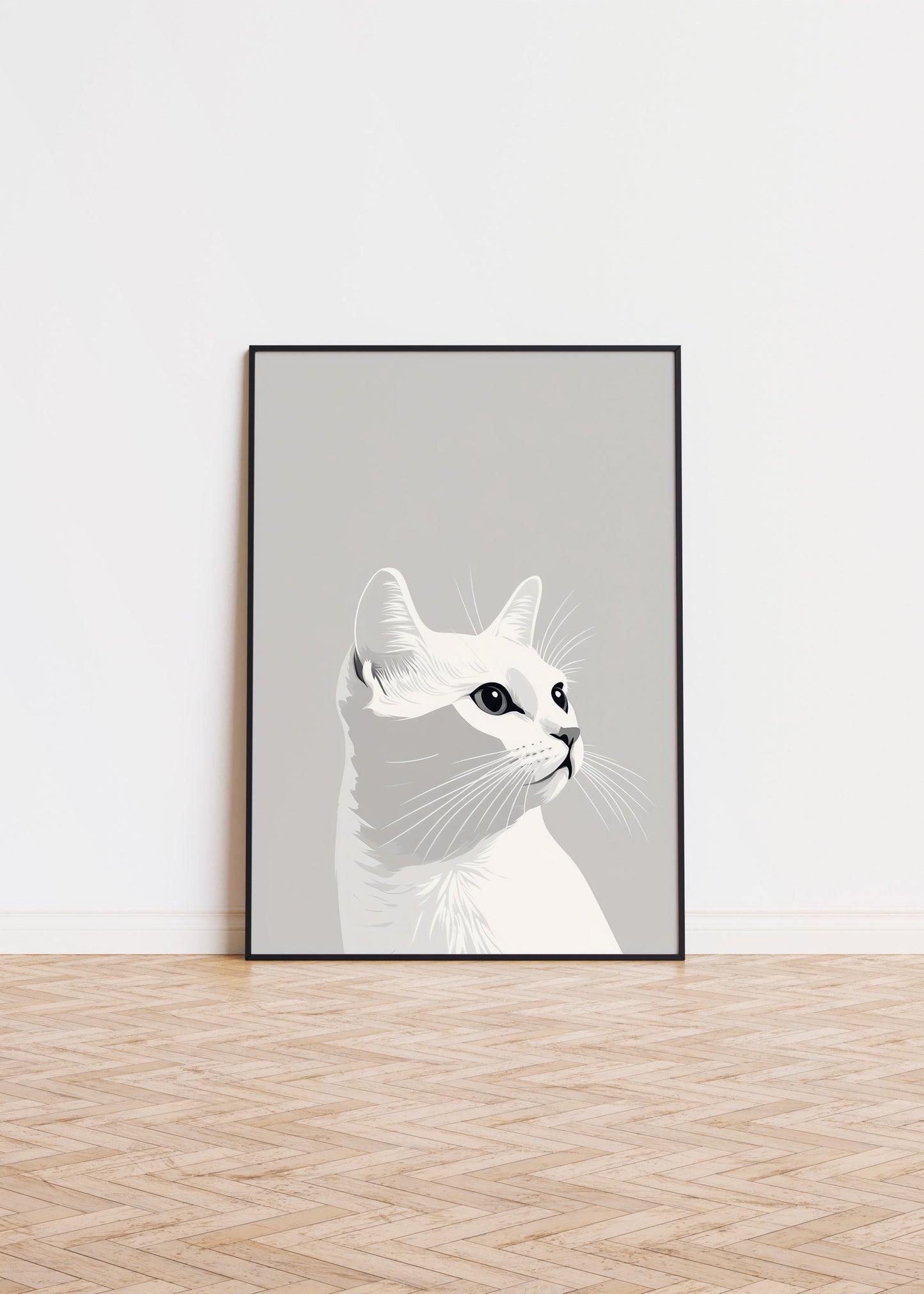 Illustration of a European Shorthair cat