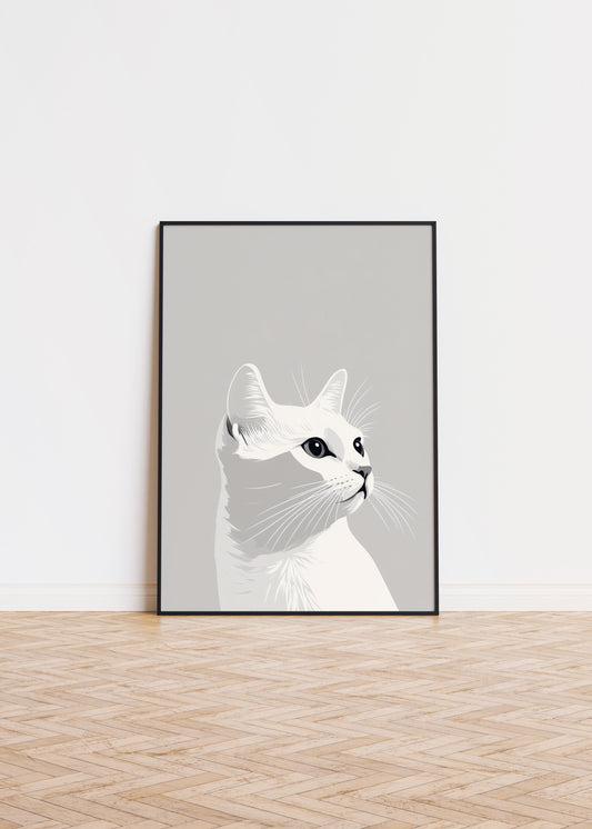 Illustration of a European Shorthair cat