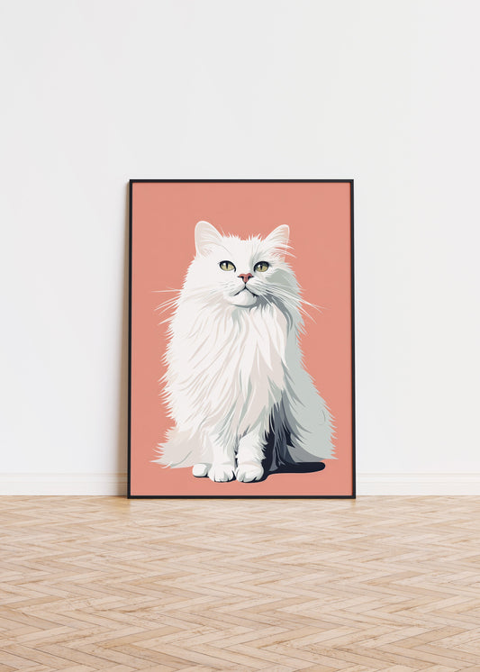Illustration of a Himalayan cat 1