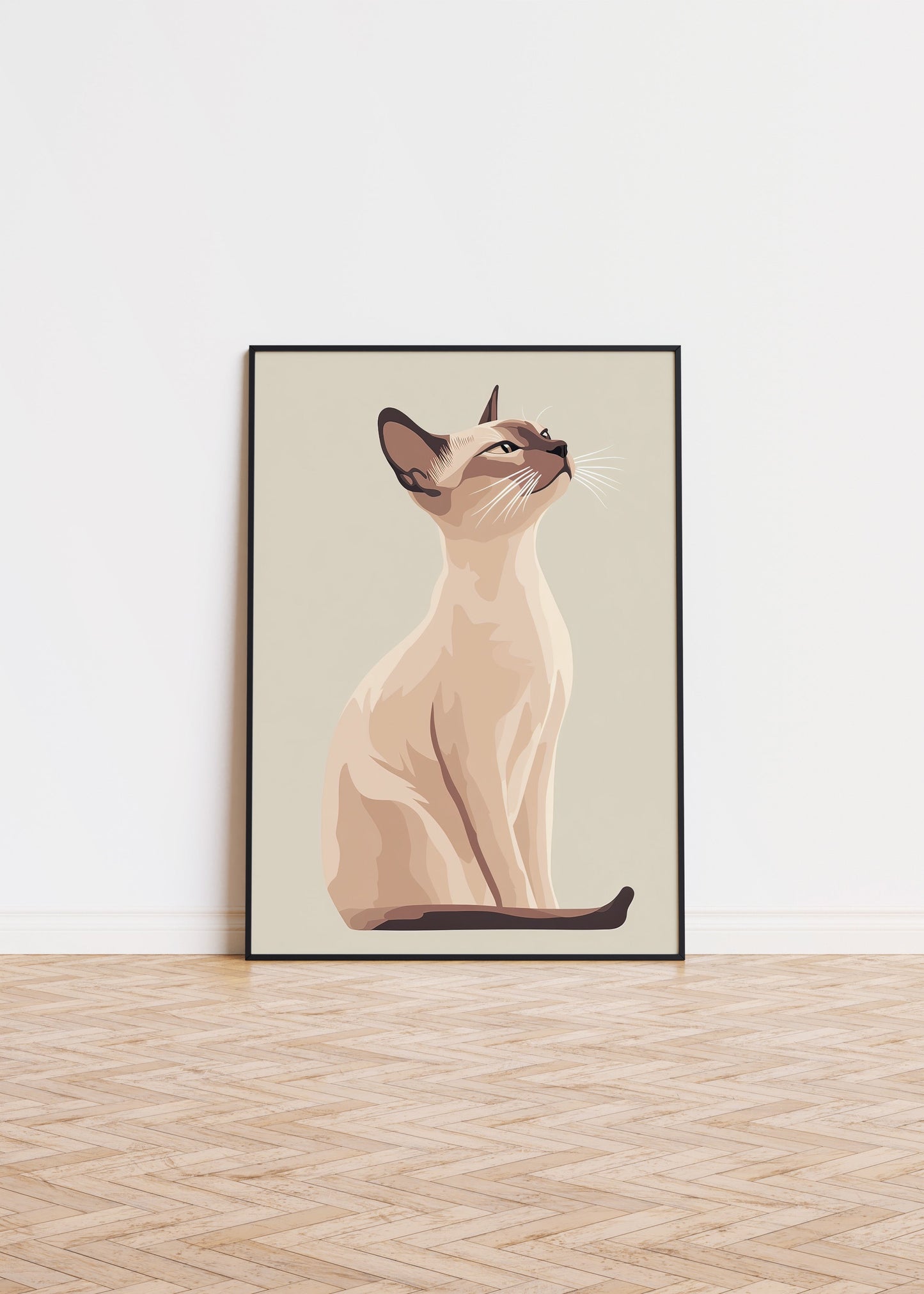 Illustration of a Javanese cat