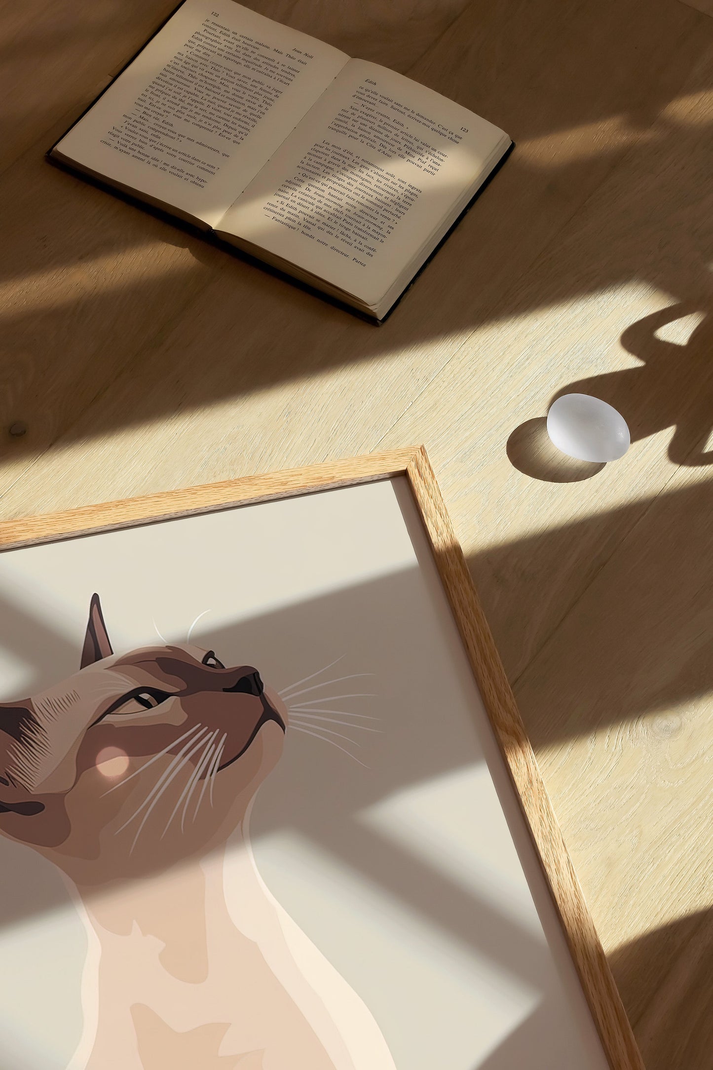 Illustration of a Javanese cat