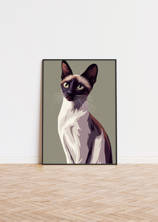 Illustration of a Javanese cat 1