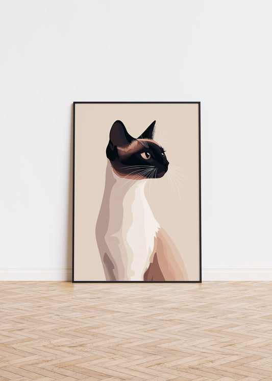 Illustration of a Javanese cat 2