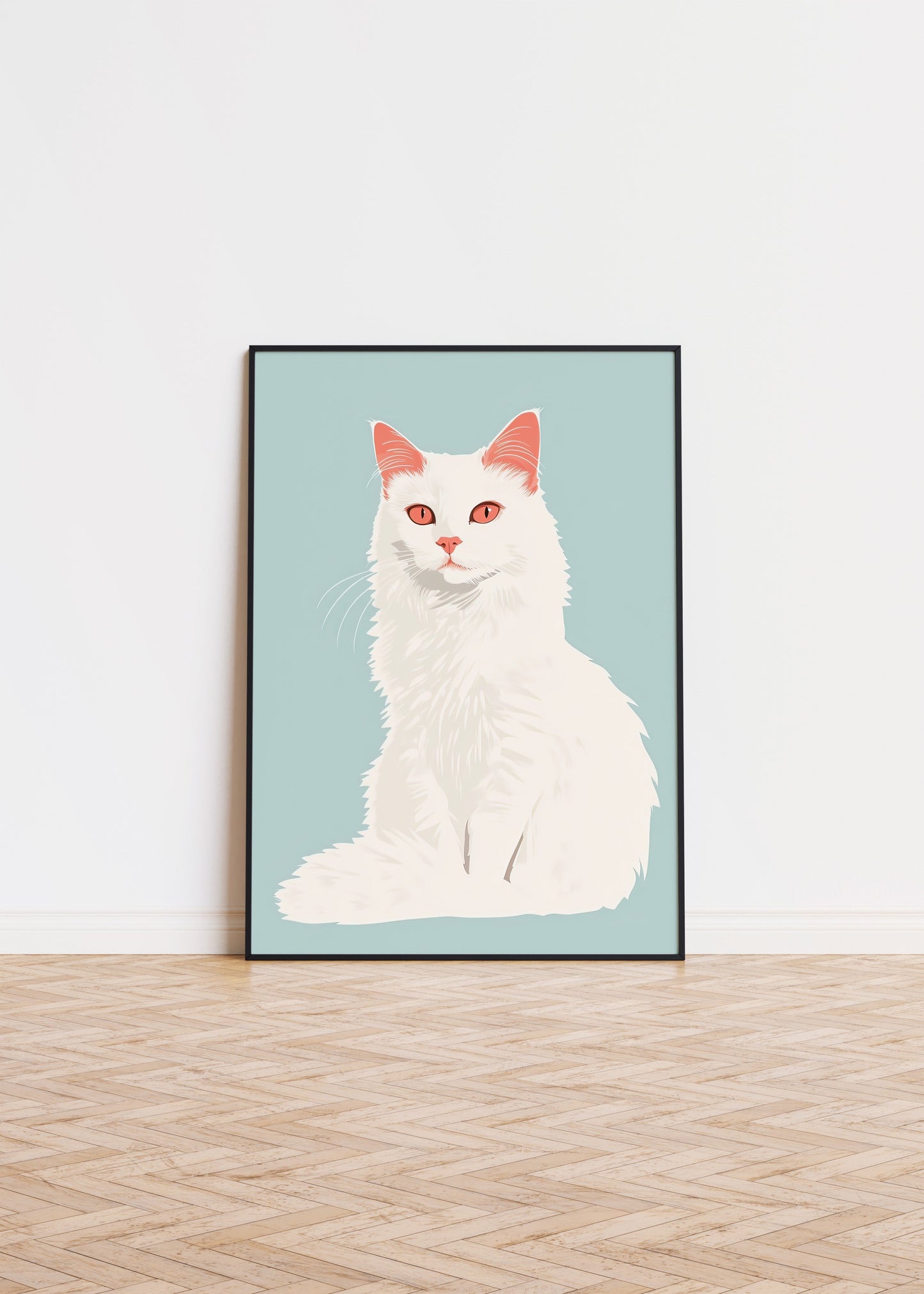 Illustration of a LaPerm cat 2