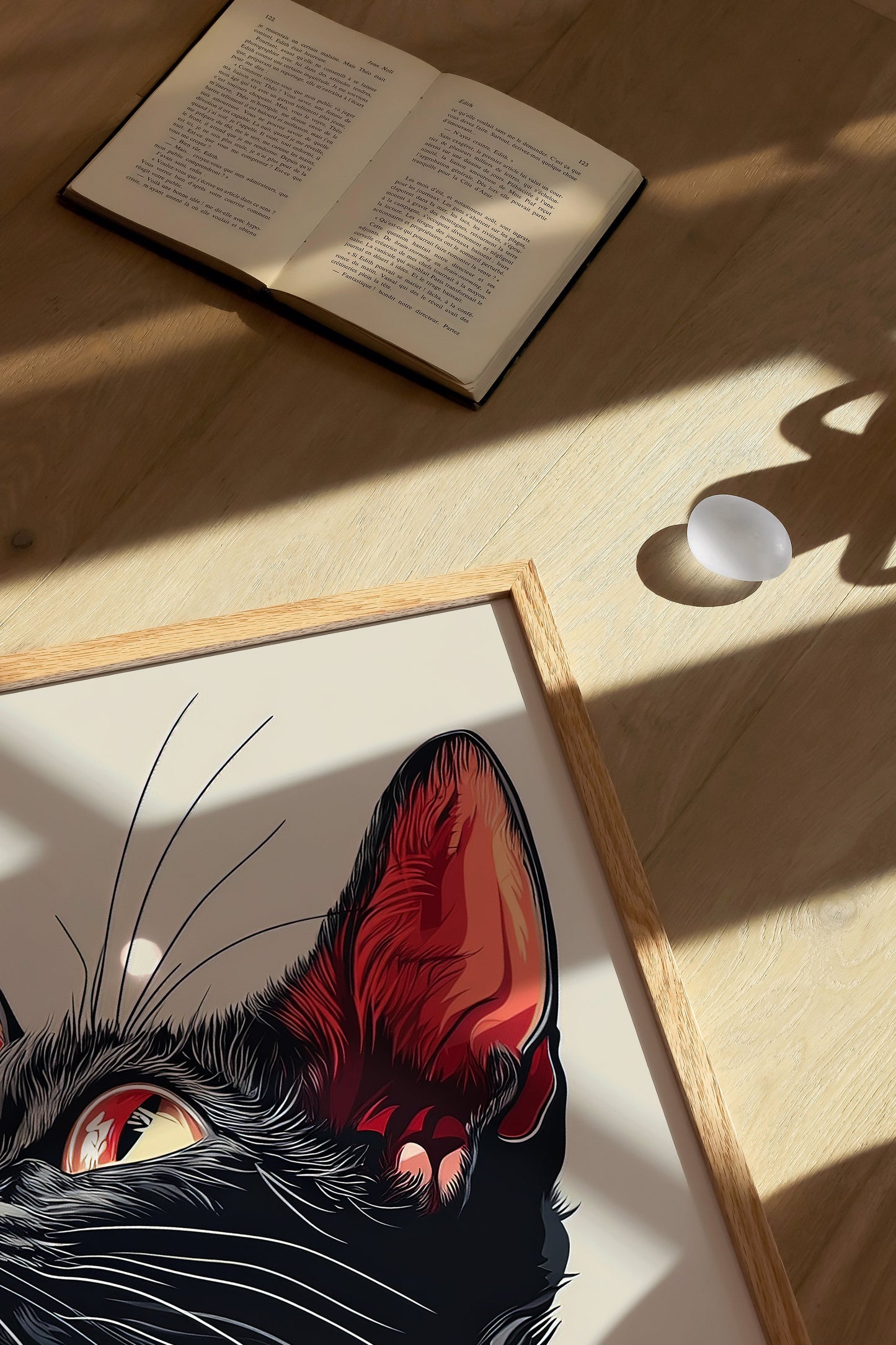 Illustration of a Lykoi cat 2