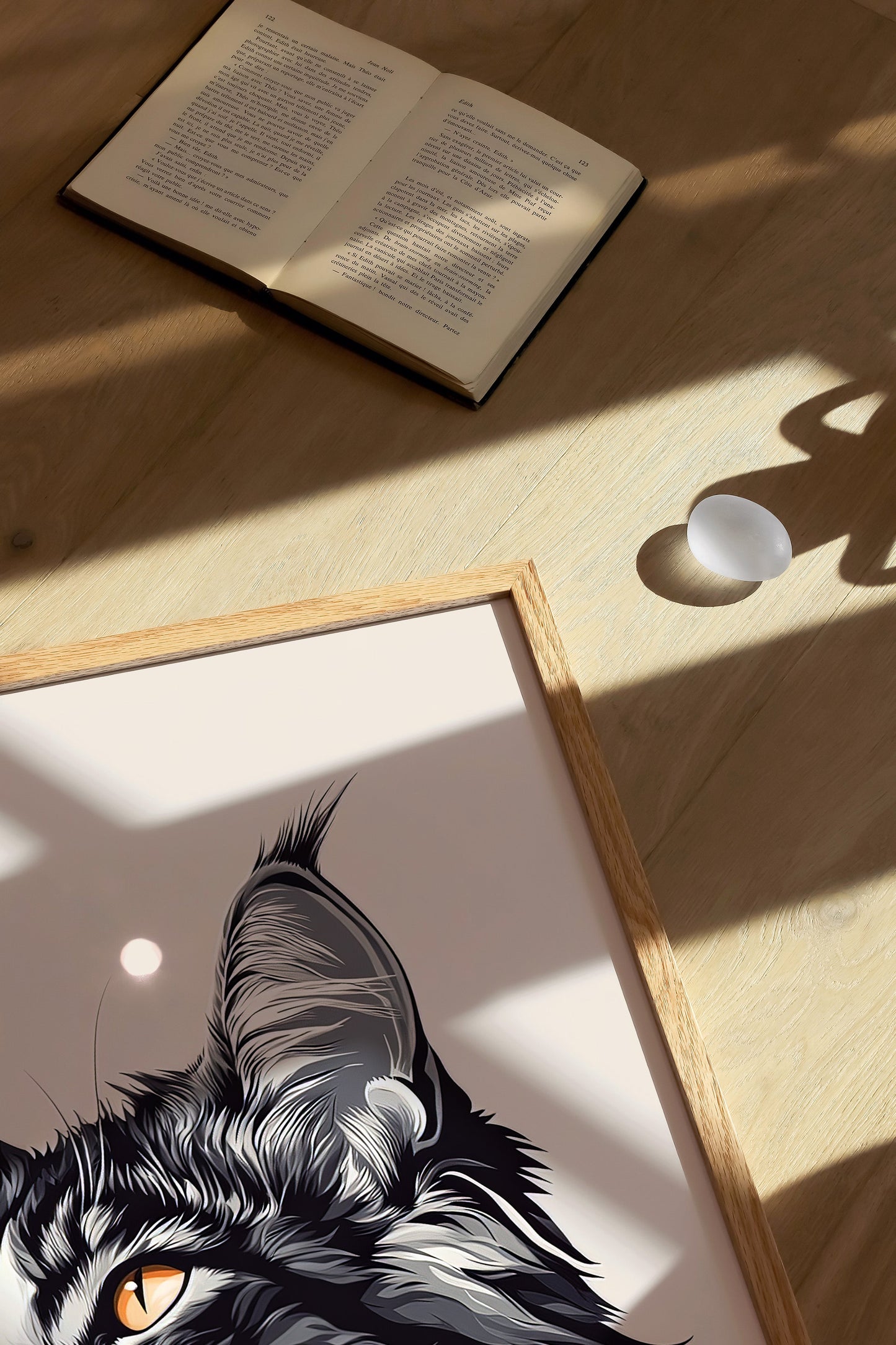 Illustration of a Maine Coon cat 2