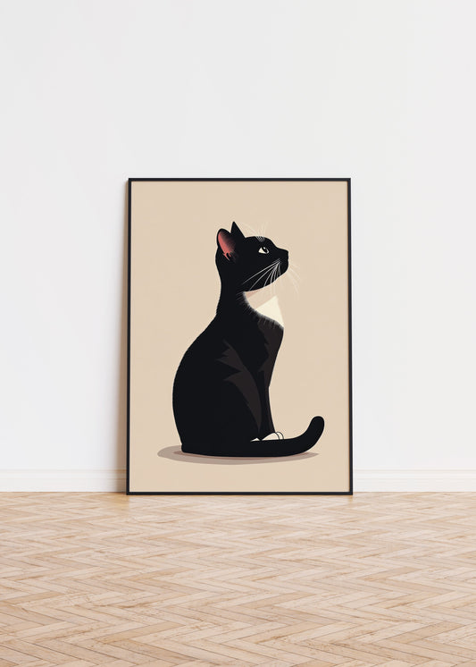 Illustration of a Manx cat