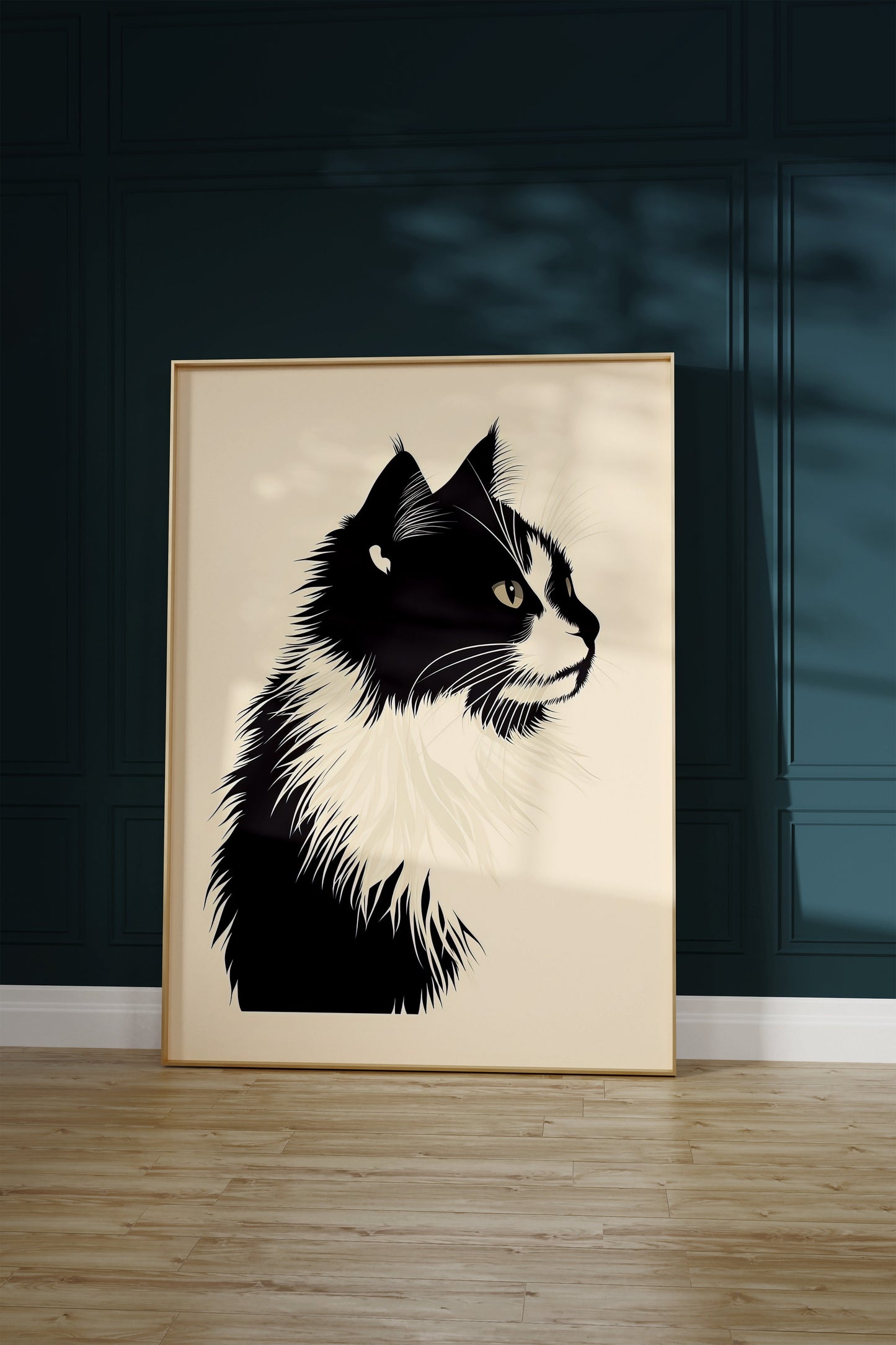 Illustration of a Norwegian Forest cat 1
