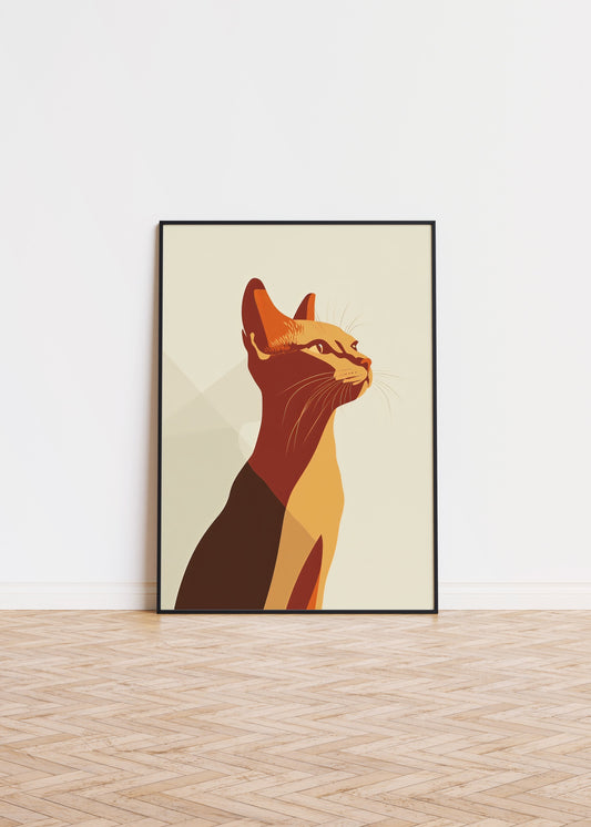 Illustration of a Oriental Shorthair cat