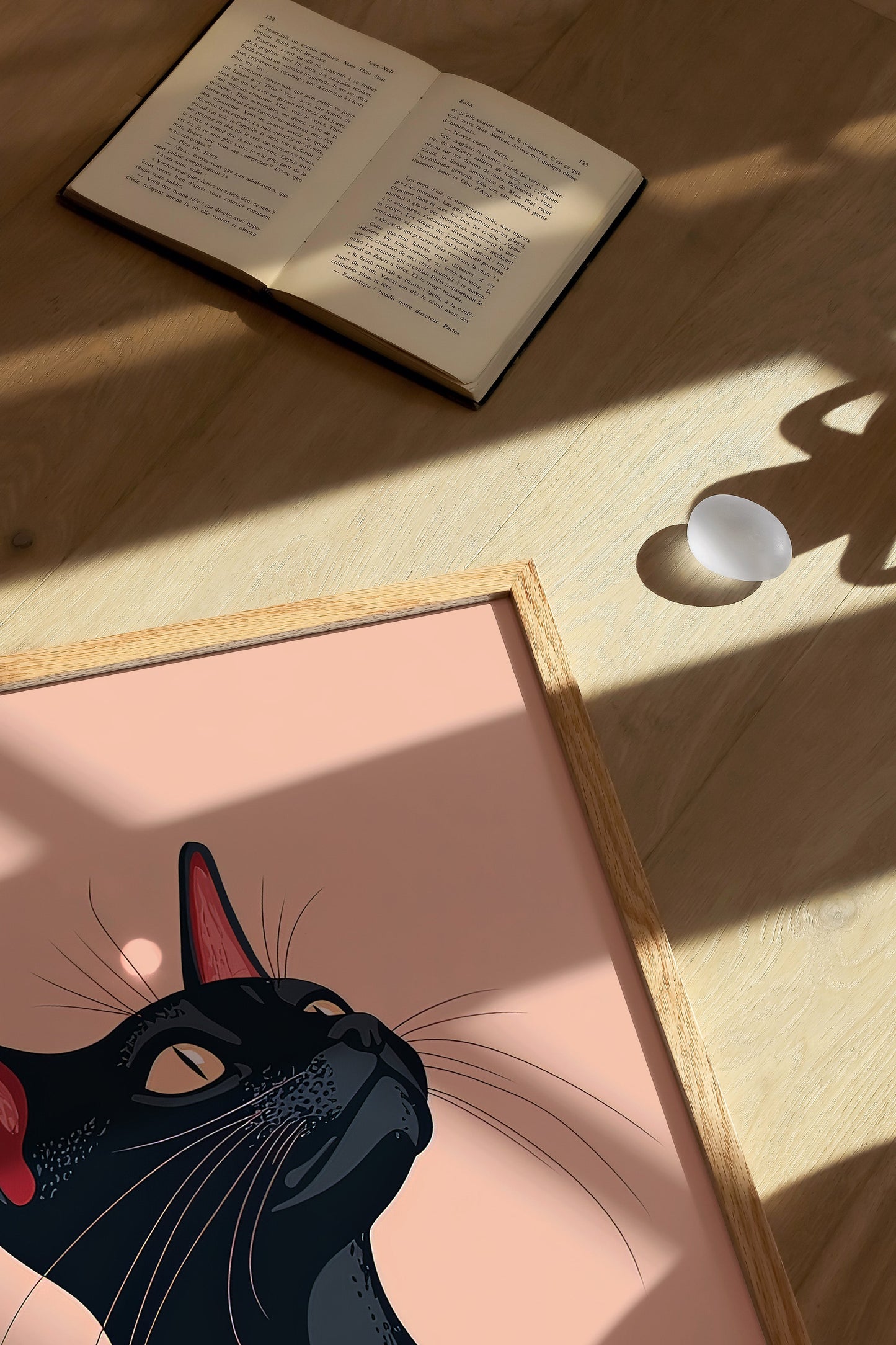 Illustration of a Oriental Shorthair cat 1