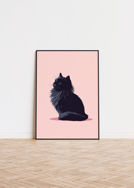 Illustration of a Persian cat 1