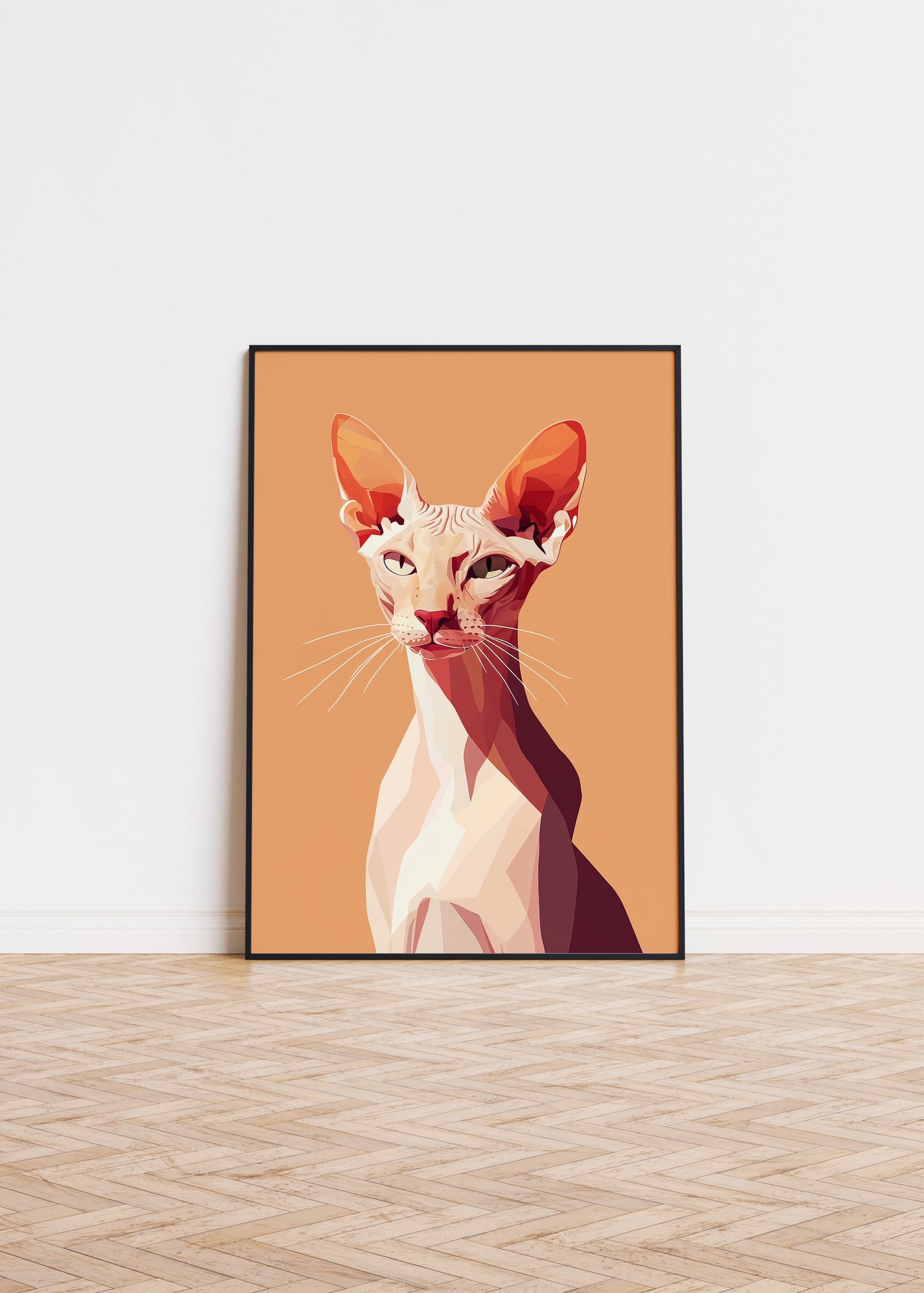 Illustration of a Peterbald cat