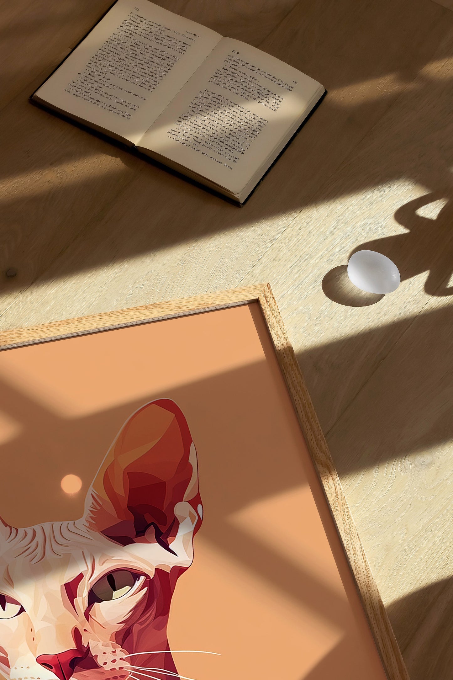 Illustration of a Peterbald cat