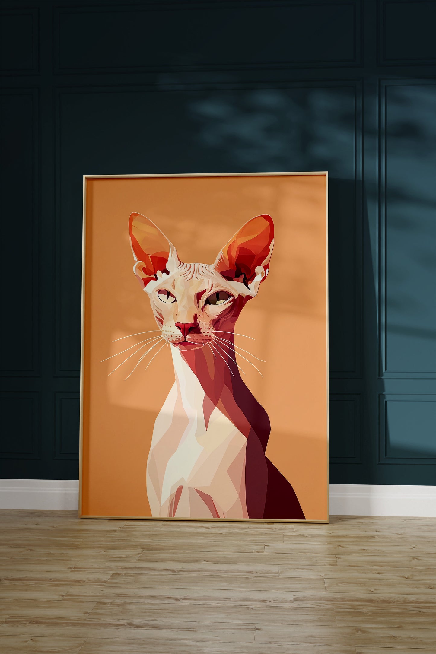 Illustration of a Peterbald cat