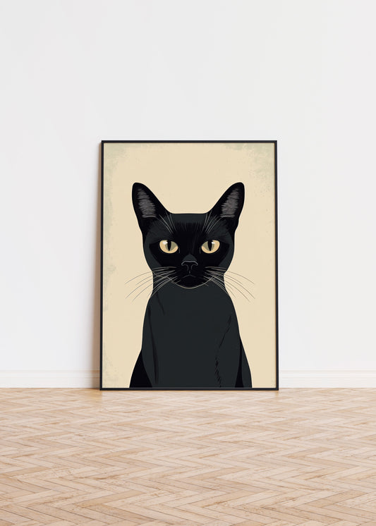 Illustration of a Siamese cat