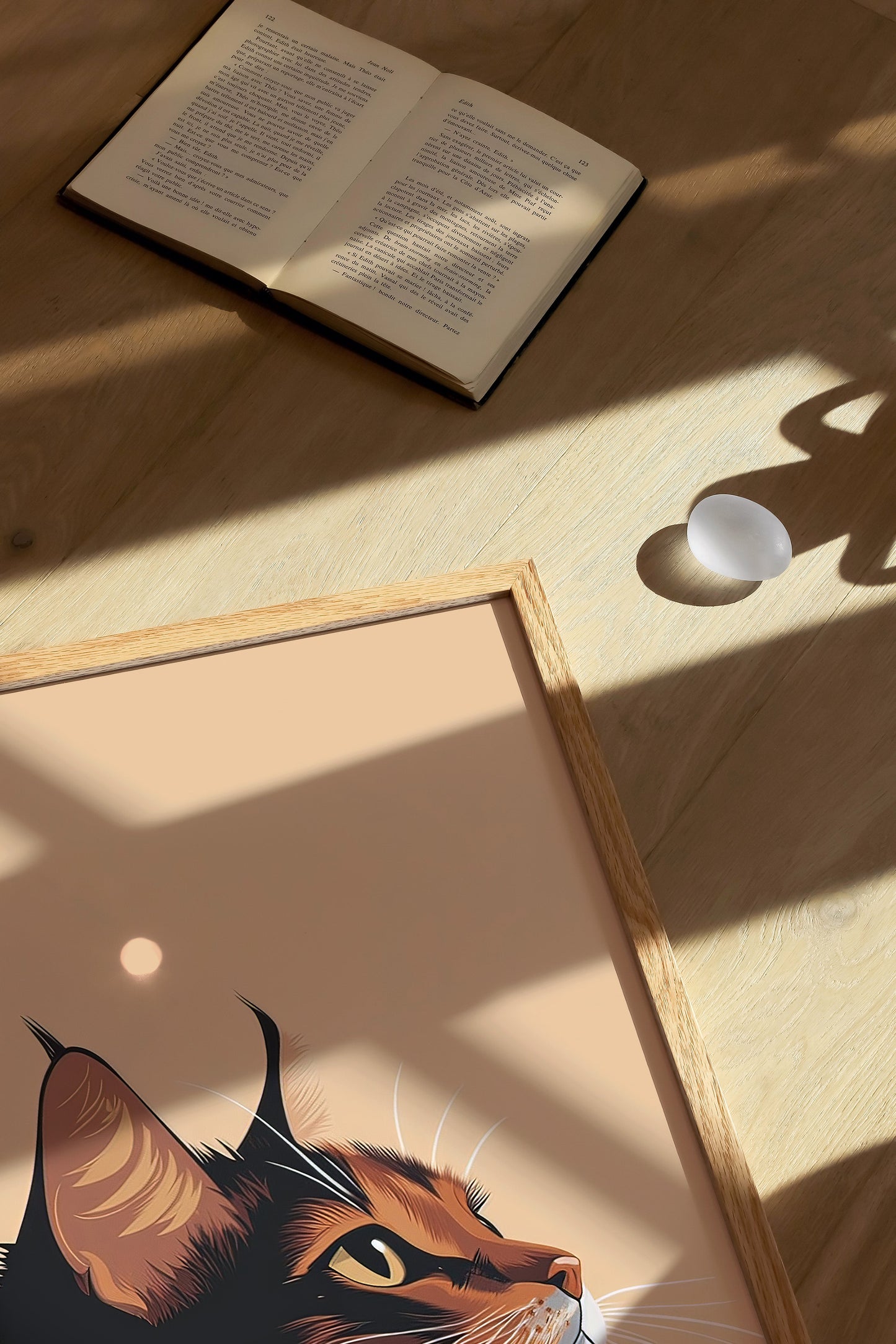 Illustration of a Somali cat