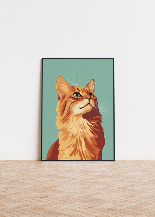 Illustration of a Somali cat 1