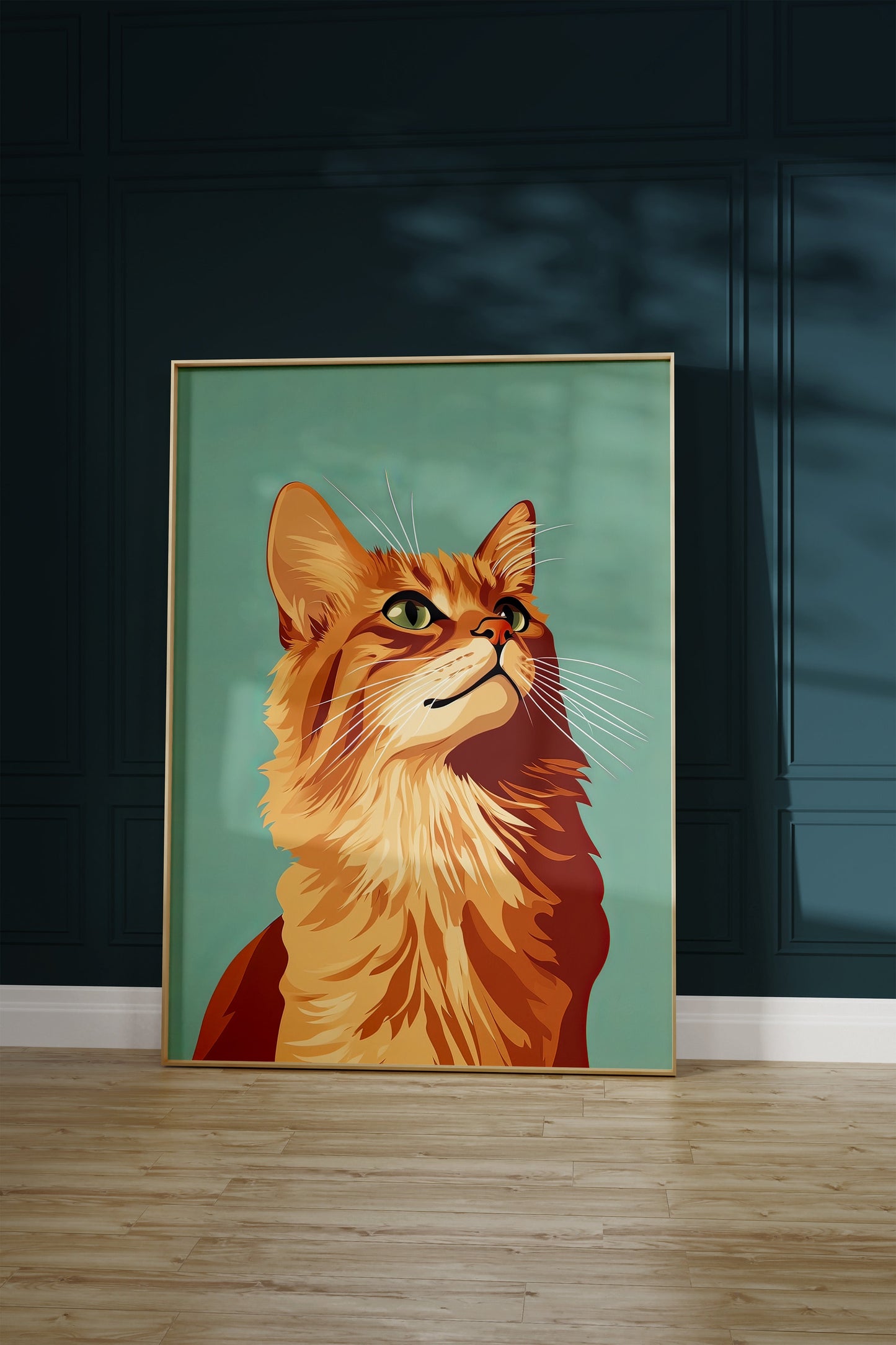 Illustration of a Somali cat 1