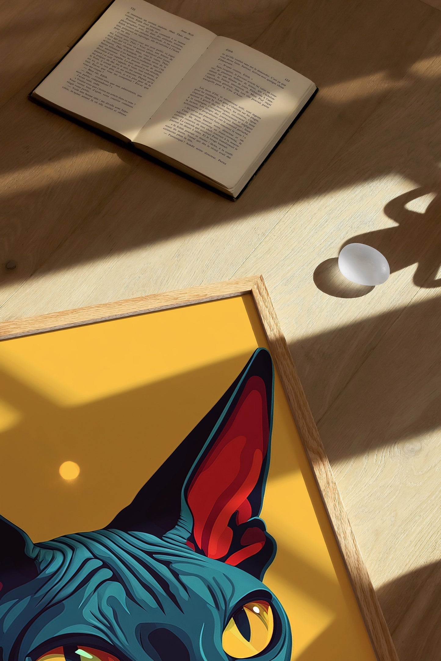 Illustration of a Sphynx cat