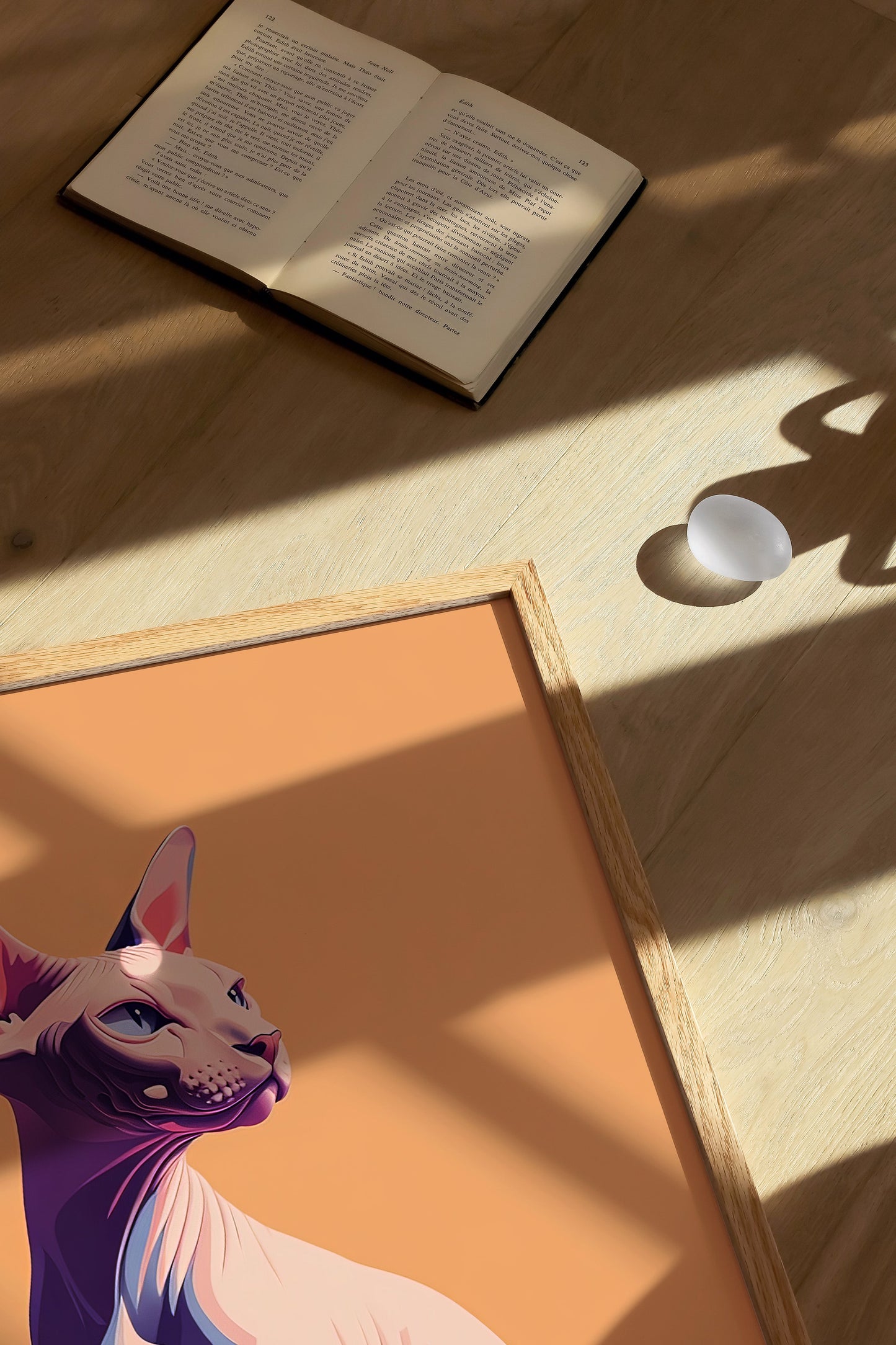 Illustration of a Sphynx cat 1